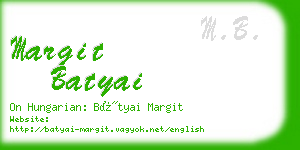 margit batyai business card